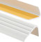 PerfectPVC PVC Treppenkantenprofil selbstklebend 65x40mm 2,00m Antirutsch-Profil Treppenprofile Kantenschutz Winkelprofil aus Kunststoff für Treppenstufen Treppen Weiß