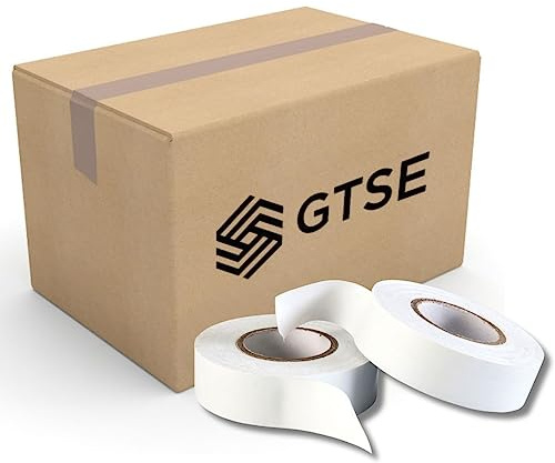 GTSE White Electrical Tape, 19mm x 20m, Bulk Box of 100 Rolls, Strong Self-Adhesive PVC Insulation Tape for Insulating, Repairing and Protecting Electrical Wires