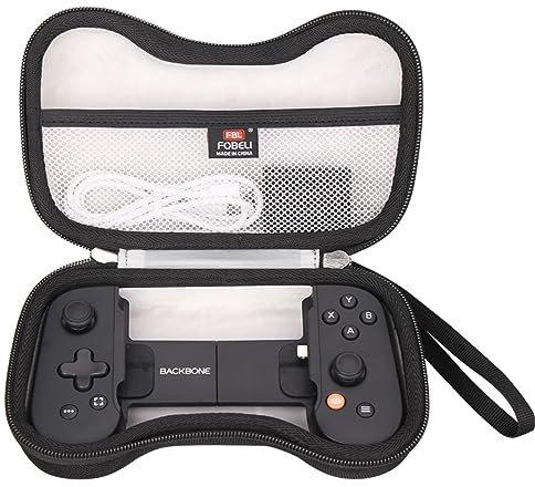 FBLFOBELI EVA Storage Case for Backbone One Mobile Gaming Controller, Hard Travel Carrying Case, Gaming Controller Protector Container (Black, Case Only)