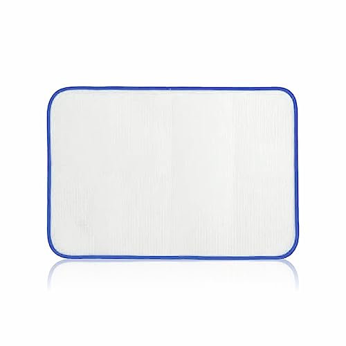 LORD C Ironing Cloth Protective Mesh Net Iron Cloth To Protect Delicate Fabrics And Avoid Ironing Damage Heat Resistant Scotch Saving Pressing Ironing Pad Measures 60Cm X 40Cm (1pc) (WHITE)