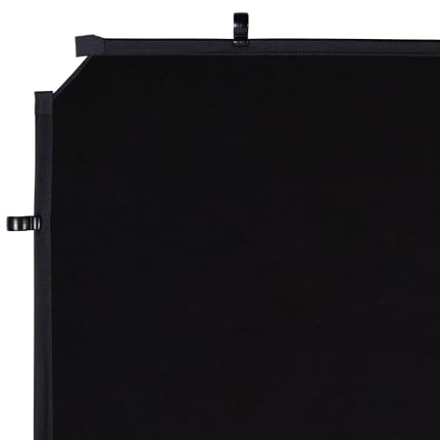 Manfrotto EzyFrame Photography/Video Large Format Collapsible Background Cover 2 x 2.3m - Black/Ultra-Portable/Family Shoots/Portraits/Animated Action Poses/Fashion/Commercial - LL LB7953