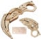 QiKKago Karambit con Filo de Madera Puzzle Csgo Cuchillos Navaja Mariposa Entrenamiento Balisong Trainer Knife Plegable Sin Cuchillo Y Navajas Regalos Originales para Adultos Hombres Mujeres Y Niños