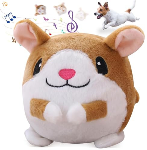 Bewegendes Hundespielzeug Ball, Plüschspielzeug Aktives bewegliches Haustier-Plüschspielzeug, Ungiftig Bissfest Spielzeug Ball,Aktives bewegendes Haustier-Plüschtier für Haustier Trainingsball (B)