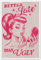 XWNLTEPK Kunstdruck Better Late Than Ugly, Vintage-Wandkunst, rosa, adrett, Hipster, Wandkunst, modische adrette Wanddekoration, Retro-Druck, mädchenhafte Wandkunst, Leinwand, Wandkunst, Poster,