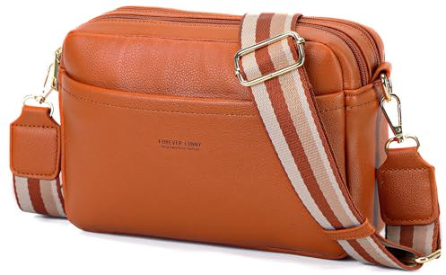 AIFILLE Kleine Umhängetasche Damen - Schultertasche Tasche Handtasche Kette Schulterriemen Abendtasche- PU Leder City Clutch Party Zip Crossbody Bag für Frauen Braun