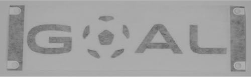 Volkswagen 2GM853433041 Folienschriftzug Goal Aufkleber Schriftzug Fußball Emblem Folie Logo, schwarz
