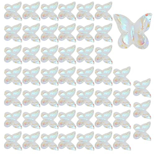 50x Nails Charm Double Layers Charm Resin Decorations For Acrylic Nails Jewelry