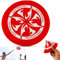 SRV Hub 1x Red Soft Flying Disc, Easy to Catch Lightweight Flying Frisbee Dog Toy, Foldable Skimmers Kids Adults Outdoor Fun Play Activity, Soft flying disc frisbee 17cm