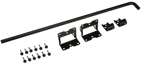 Advantage Industries 42 Stainless Steel Cane Bolt | Powder-Coated Stainless-Steel Drop Rod | Padlock Lockable | Heavy Duty Gate Drop Rod | Can Bolt Hanger Hook | 5/8 Diameter – Black