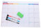 VILLCASE Magnetischer Monatsplaner magnetischer Kalender trocken abwischbarer Kalender kühlschrank kalender büroartikel Monatsplaner Whiteboard Magnetischer Wochenplaner PVC Colorful