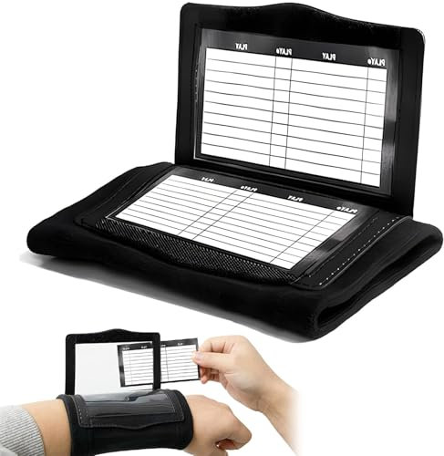 Football Play Wristbands, Softball-Armband Playbook, Wrist Coach Football,Fold Transparent Football Wrist Playbook, Wiederverwendbar Tactical Wrist Coach Teaching Board Für Verschiedene Sportarten