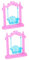 MOLUCKFU 2st Puppenhausschaukel Puppenhaus- Zubehör Für Puppenhäuser Miniatur- Mini-hausschaukel-Requisite Mini-hängesessel-Ornament Schaukel Dekoration Desktop- Rosa Plastik