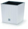 DIKEL Pot de fleurs 17 x 17 x 17 cm - Avec aspect rotin et insert résistant aux intempéries - Pots de plantes pour un design intérieur et extérieur élégant - Pots de fleurs pour moins de terre et un