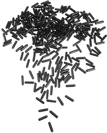 SOLUSTRE 250stücke Schwarze Gummi-endkappen Schraubengewindeschutz Flexible Rohrkappen Für Metallrohre Möbel Stuhlbeine Schutzüberzüge