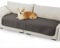 BEDSURE wasserdichte Hundedecke - 76x178 cm rutschfeste Hundedecke zum Schutz der Couch, Hundematte waschbar, Hundedecke für unterwegs, Kratzfest, schmutzabweisend, Dunkelgrau