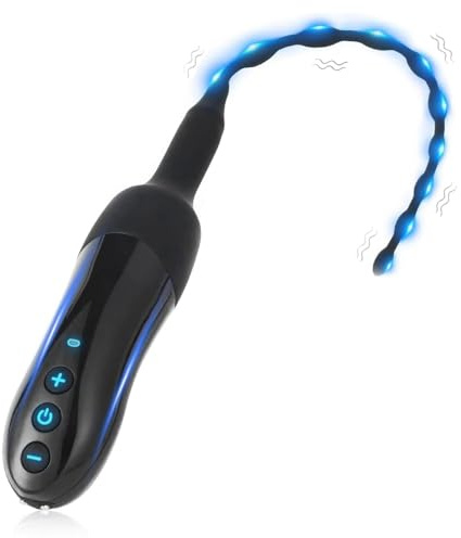 Dilatazioni Uretrali Vibranti per Uomo, Plug Pene con Stimolazione del Glande, 20 Modalità, Uretrali Dilatatore Principianti, Giocattolo Sessuale per Masturbazione sonde per Uomini e Coppie (Nero)