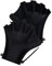 Mikikit 1 Paar Zubehör für das Schwimmtraining einstellbar Schwimmen schwimmhandschuhe schwimm zubehör Fitness Handschuhe Paddelhandschuhe Wasserschwimmhandschuhe Kieselgel Black