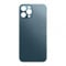 Back Glass Replacement for iPhone 12 Pro Max, Large Hole Rear Cover, Blue