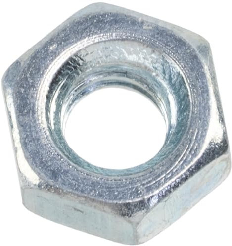 AERZETIX - Lote de 120 tuercas hexagonales M4 con rosca métrica - acero zincado - color plata - montajes mecánicos y electrónicos - proyectos bricolaje