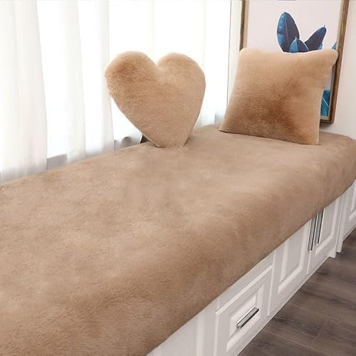 Namzi - Einfarbiger Plüschteppich, dekorativer Plüschteppich, rutschfest, geeignet für Schlafzimmer und Innenbereich, Erbse, 60 x 120 cm