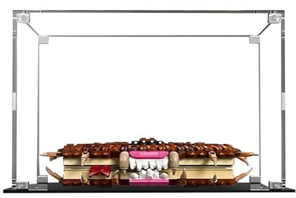 Acryl-Vitrine für Lego 76449 Das beißende Monster, Buch-Bauset, klare Vitrine, Vitrine kompatibel mit Lego 76449 (nur Vitrine) (Transparent 3MM)