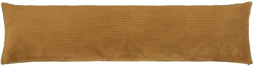 CozyKing Seitenschläferkissen mit Bezug 145 x 40 cm Cord Gold - Öko-Tex Zertifiziert - 40°C waschbar, perfekt als langes Lagerungs-Kissen u. Schlafkissen oder Schwangerschaftskissen/Stillkissen