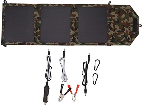 ChengyuWei Foldable Solar Panel 30W, Portable Solar Charger with Dual B, weight MonoGemstoneline Solar Panel for Phone Charging, 12V Battery Charger for Cars, Boats, s, Camping