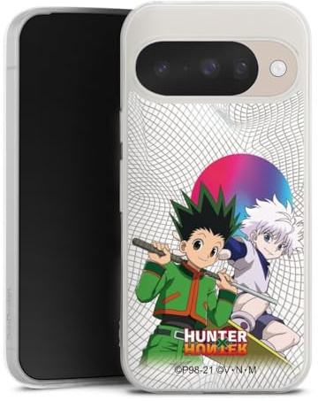 Silikon Hülle kompatibel mit Google Pixel 10 Case transparent Handyhülle Gon Freecss Killua Zoldyck Hunter x Hunter