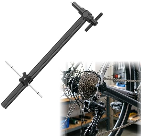YuLiMirich Fahrrad Schaltauge Richtwerkzeug, Zentrierständer Fahrrad, Aluminiumlegierung Bike Repair Tool Richtwerkzeug für Schaltaugen Ausrichtungslehre, Reparatur und Wartung (Schwarz)