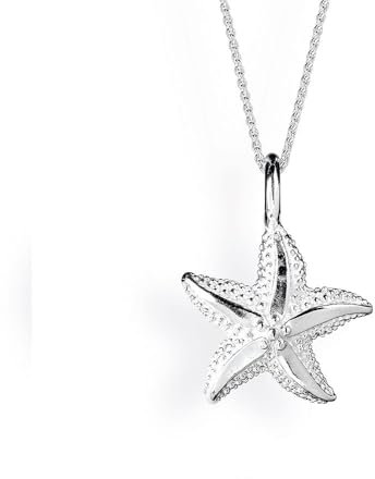 Heartbreaker Seestern Anhänger in Echtsilber | Kollektion Sealife | Mini Seesternanhänger aus 925 Sterlingsilber | Maritimer Anhänger für Damen | LD SL 33