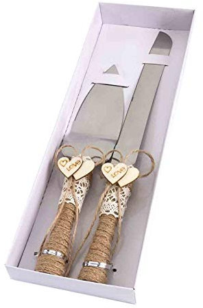 Juego de Cuchillo y Pala para Boda