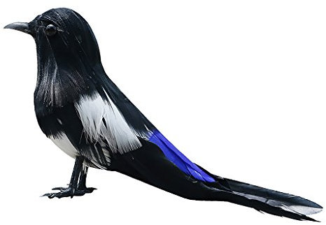 petsola Künstlicher Vogel Figur Bunt Vögel Vogel Dekofigur Deko Karneval Fasching - Elster