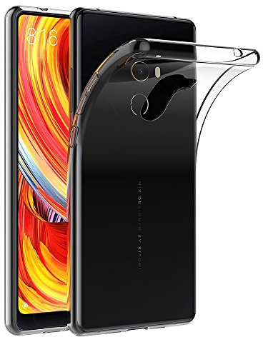 MaiJin Funda para Xiaomi Mi Mix 2 (5,99 Pulgadas) Resistente a arañazos TPU Cubierta de Delgada Capa de Silicona en la Parte Posterior