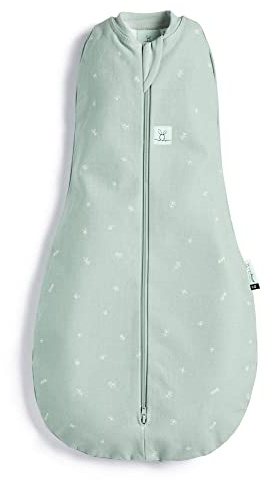 ergoPouch Baby Pucksack, 3-6 Monate, ideal Im Sommer | Sage | TOG 0.2 | Pucksack, 2-in-1, Pucktuch, Puckdecke, Schlafsack, Swaddle | Zwei-Wege Reißverschluss für einfaches Windelwechseln