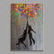 HHLSS Poster Bild 60x80cm ohne Rahmen Banksy Art Street Aquarell Graffiti Abstrakte Poster Abstrakte Bilder für Wohnzimmer Wohnkultur