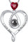 GinoMay Birthday Gifts Her Ruby Jewellery I Love You Necklace 100 Languages July Birthstone Wife Mum Necklace 925 Sterling Silver