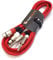 VisioSound 2 x Female XLR to 2 x 6.35mm 1/4 Stereo TRS Jack Balanced Twin Lead/Patch Cable - 3 Colours (3m-red)