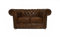 Chesterfield Sofa First Class - The Chesterfield Brand | 2 Sitzer Sofa | 100% Leder, handgefertigt, Original Chesterfield | Breite 150 cm | Cloudy Hellbraun