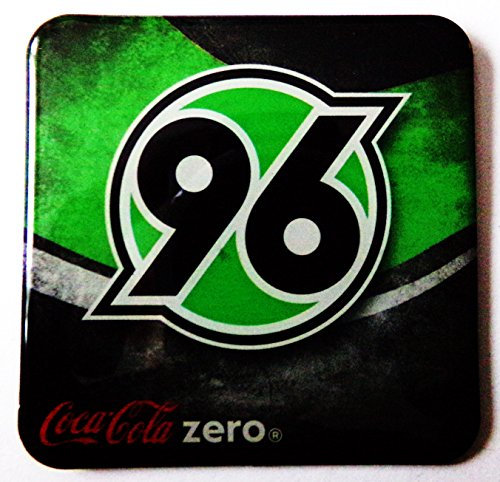 C o c a C o l a Zero - Fußballvereine - Hannover 96 - Kühlschrankmagnet 6 x 6 cm