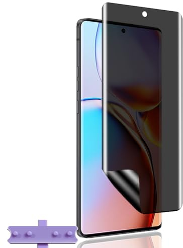 Yiunssy Protector de Pantalla de Privacidad para Moto Edge 40 Pro, Anti-Arañazos, Fácil de Instalar, Antiespía TPU Protector de Pantalla para Moto Edge 40 Pro