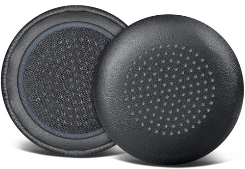 SOULWIT Replacement Earpads Cover for Plantronics BlackWire C510/C520/C710/C720/C725 Headset, Cushions Ear Pads Cover for Poly BlackWire 510/520/710/720/725 - Black