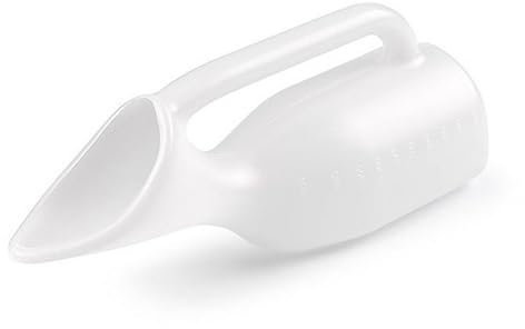 Plastic Forte Orinal Sanitario Mujer, Material Plástico Polietileno alta densidad, color Blanco, 1000ml, lavable.