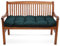Amazinggirl Bankauflage Sitzkissen Outdoor Hollywoodschaukel Kissen 100 x 50 cm - Sitzpolster Bank Polster für Sitzbank Gartenbank und Paletten Bankkissen Indoor und Outdoorkissen Grün