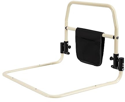 Bettgeländer für ältere und hinderliche Menschen, Bettgitter für Ältere, Pflegebett für Sicherheit, höhenverstellbare Geländer, Rausfallschutz, Aufstehhilfe & Ausstiegshilfe,Zusammenklappbar