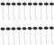 Baoblaze Solar Panel Bird Guard Fasteners Clips 20 Sets Sturdy Household Easy to Install Premium Wire Mesh Critter Guard Clips J Hooks