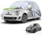 Autoabdeckung Vollgarage Ersatz für 2007-2022 FIAT 500 500C 500E Abarth 500, Komplette Autoabdeckungen Abdeckplane Auto Garage Staubdicht Wasserdicht Winddichte Autoabdeckung mit Reißverschluss