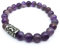 Wikinger Futhark Rune Edelstein Armband (18/21 cm, Damen/Herren) in Geschenkbox | Schutz Glück Energie (21, Rune KENAZ Amethyst | Feuer Erleuchtung Kreativität)