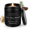 Coffret Bougies Parfumées pour Homme - Cadeau d'Anniversaire, Noël, Fête des Pères - 9OZ Bougie en Cire de Soja en Pot