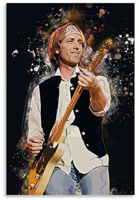 LaFegoude Tom Petty Art Poster Dekorative Malerei Leinwand Wandkunst Wohnzimmer Poster Schlafzimmer Malerei,Wandkunst Bilddruck Moderne Familienzimmer Dekor 12x18inch(30x45cm)