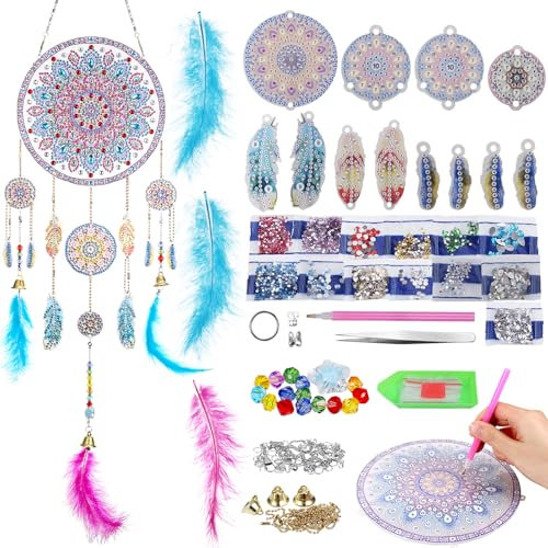 Zocipro Bastelsets, Geschenke für 5–12 Jahre alte Mädchen und Jungen, Diamant-Malset, Windspiel, Kunst und Handwerk für Kinder im Alter von 6, 7, 8, 9, 10 Jahren, Geburtstagsgeschenke, Spielzeug, DIY